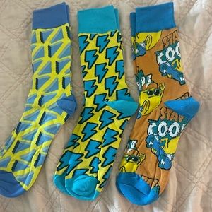 Three pairs of design socks